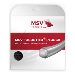 Tenisové Struny MSV Focus-HEX  plus 38 12m schwarz
